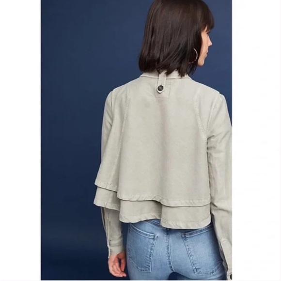 Anthropologie Hei Hei Renley Handkerchief Jacket Size Large - Picture 2 of 11